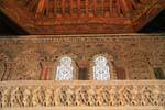 Upper section, a superb example of Mudejar architecture, El Tránsito Synagogue, Toledo, Spain.