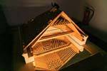 Model representing the architecture of the ceiling, El Tránsito Synagogue, Toledo, Spain.