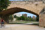 Valencia, Puente de la Trinidad, Jardin del Rio Turia, Spain.