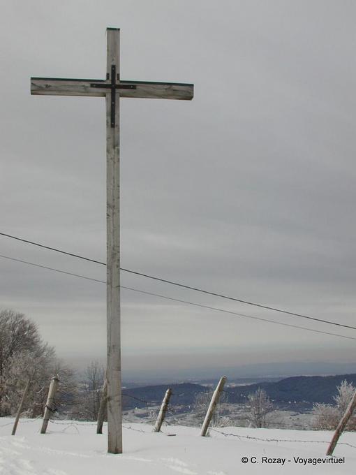 Cross in Haut-Doubs, very Catholic who knows not to be when you need it! Franche-Comté, France