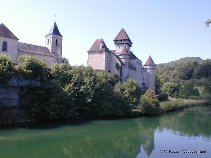 Church and Castle Cléron - Franche-Comté, France