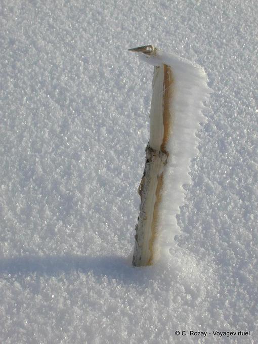 Snow, ice and wind in the Haut-Doubs - Franche-Comté, France