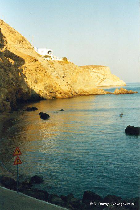 Yellow cliffs to Klissidhi, island of Anafi - Greece