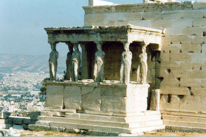 Caryatids of the Erechtheion, Acropolis, Athens - Greece