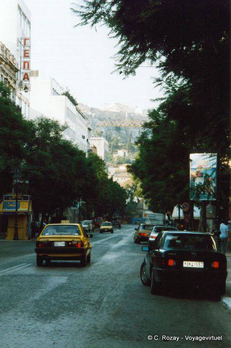 Athinas street in 1999, Athens - Greece