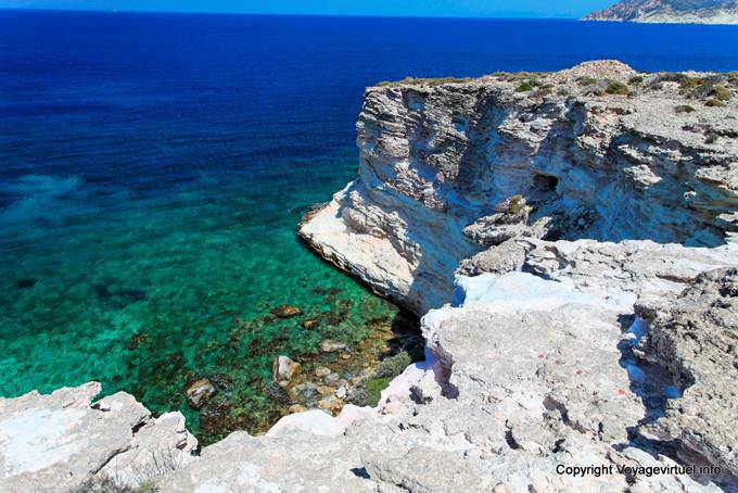Kimolos, sea and cliffs - Greece