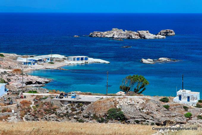 The tiny port Goupa Kara, Kimolos, - Greece
