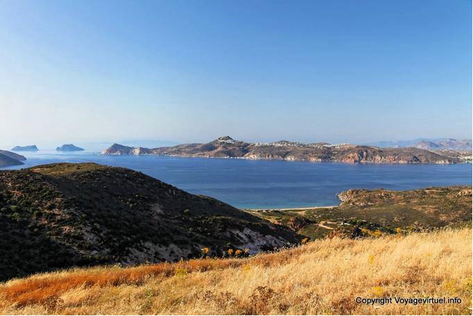 Landscape from the heights of the island, Milos - Greece