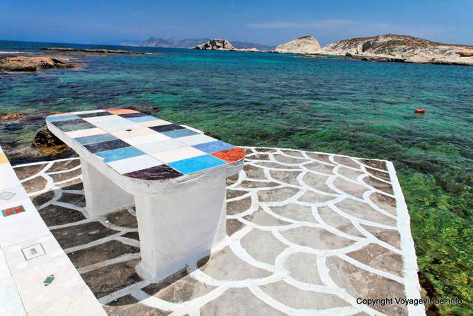 Behind the altar table Zoodohos Pigi church Mandrakia Milos - Greece
