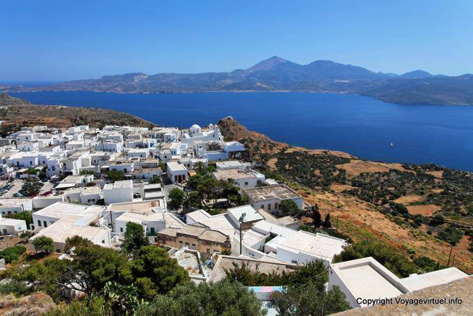 Milos, Plaka, overlooking the village - Greece