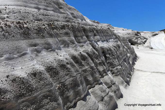 Milos Sarakiniko material cliff - Greece