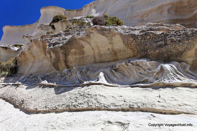 Milos Sarakiniko volcanic strata - Greece