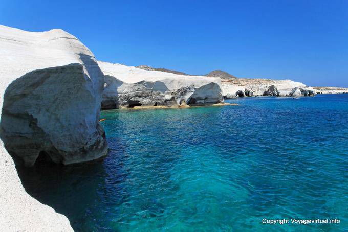 Milos Sarakiniko wear sea - Greece