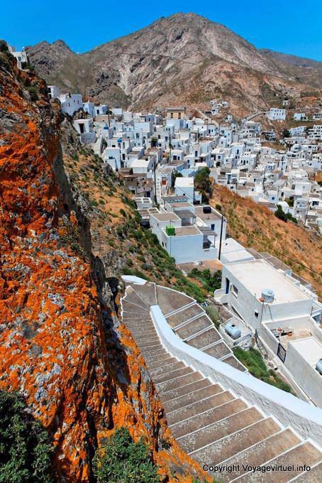 Serifos, Hora, stairs - Greece