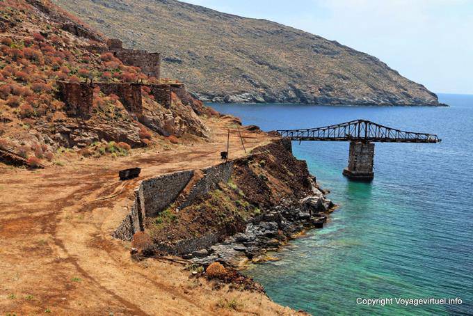 Serifos, Megalo Livadi remains of mines - Greece