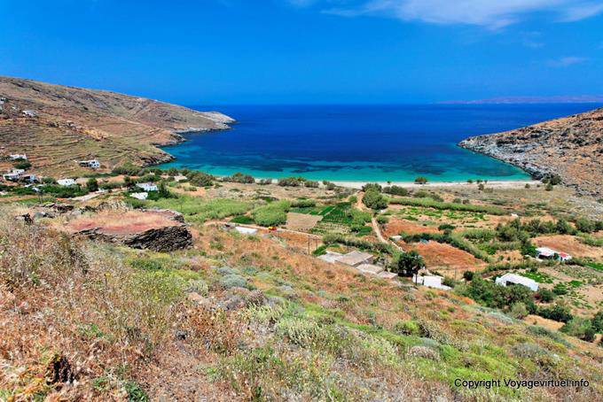 Serifos, the bay and the beach Sikamia - Greece