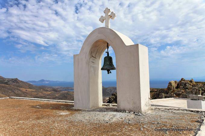 Serifos, White Tower, church steeple - Greece