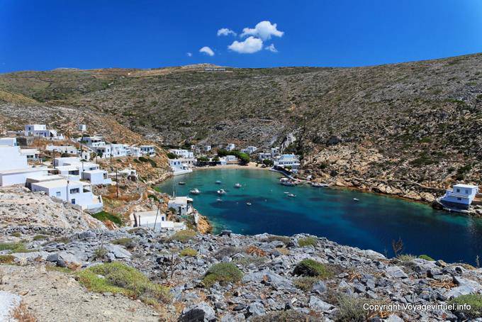 Sifnos, Faros, panoramic view of the cove - Greece