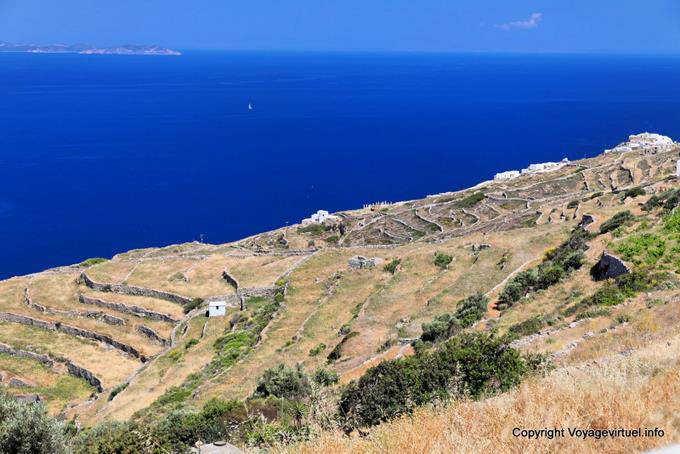 Sifnos, Poulati farmer landscape around - Greece
