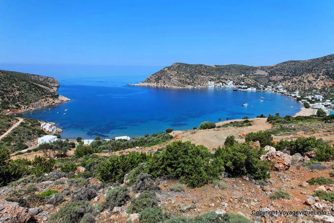 Sifnos, Vathi, view of the bay - Greece
