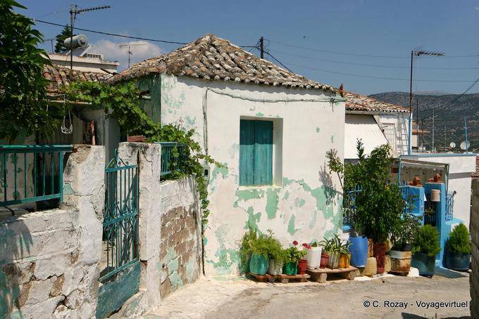 Bicoque and green plants, Ermioni, Argolides - Greece