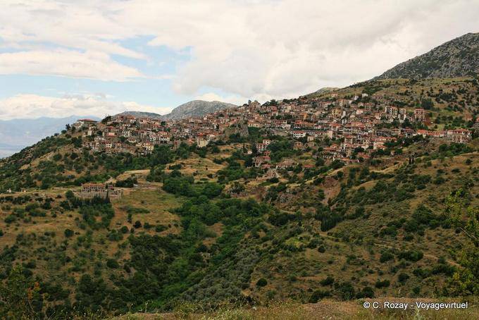 Arachova city at the foot of Parnassus - Greece