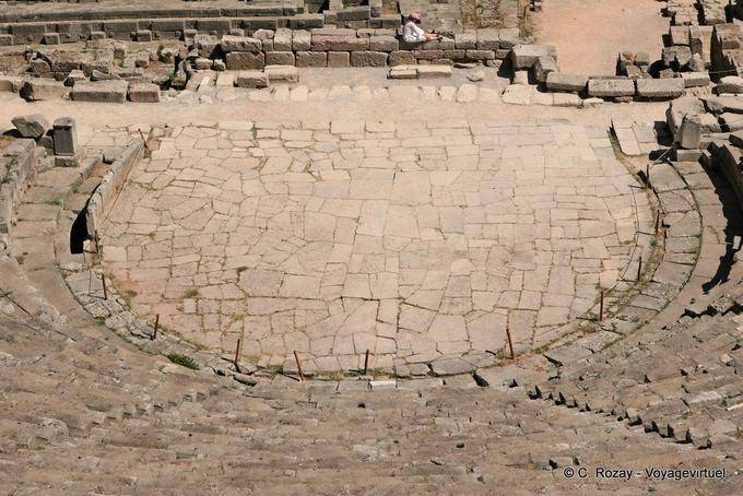 Theater stage, Delphi - Greece