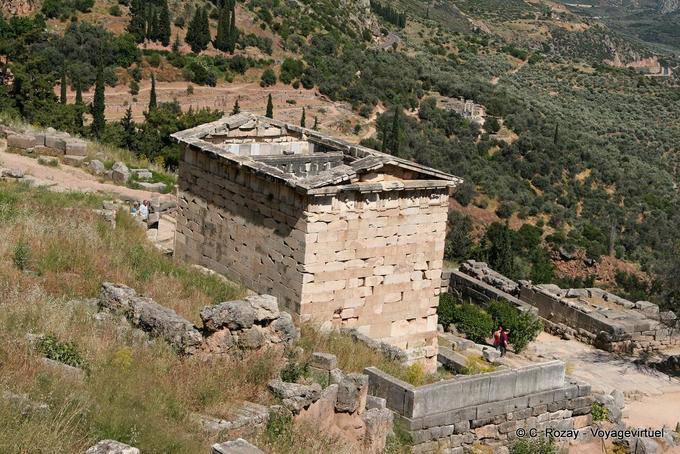 Panorama of the Treasury, Delphi - Greece