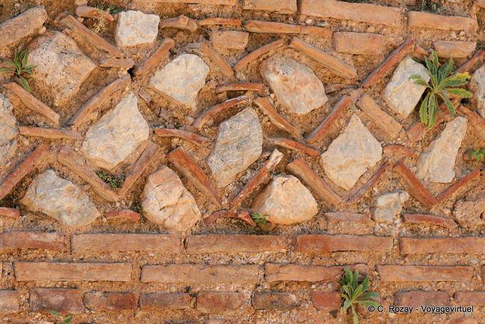 Detail of the wall of the Ex-voto, Delphi - Greece