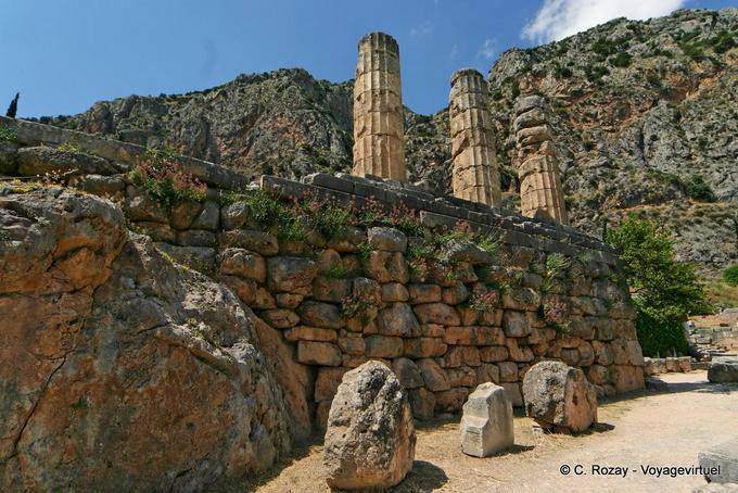 Portico of the Athenians, Delphi - Greece