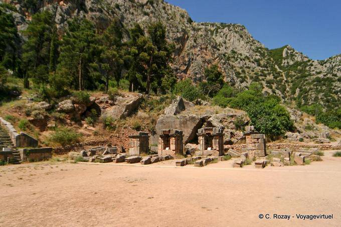 Departures from the stadium, Delphi - Greece