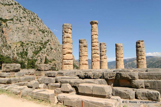 Columns of the Temple of Apollo, Delphi - Greece