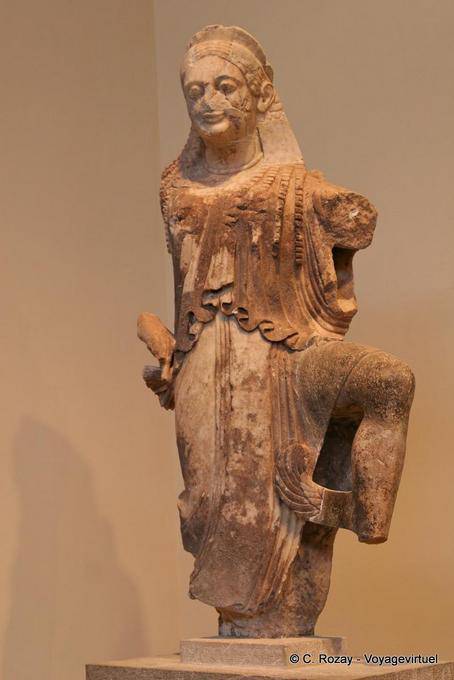 Marble dancer, Delphi Museum - Greece