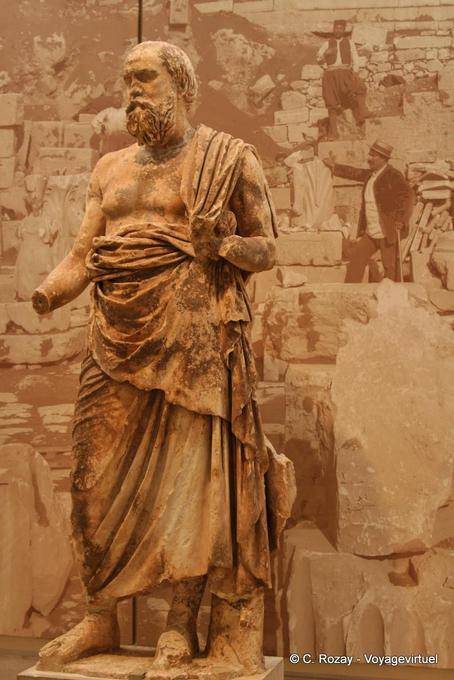 Statue of mature man Hellenistic period, Delphi Museum - Greece