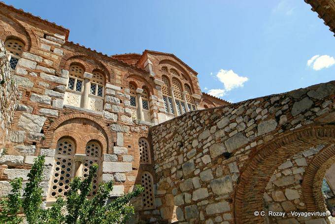 Detail of the main church, Hosios Loukas - Greece