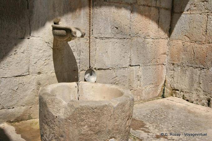 Stone fountain, Hosios Loukas - Greece