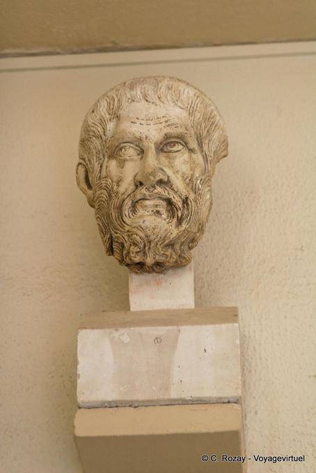 Portrait of Hippocrates, Museum of Epidaurus - Greece