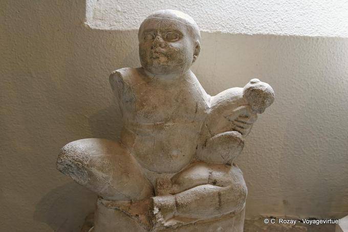 Child monkey, sculpture, Museum of Epidaurus - Greece
