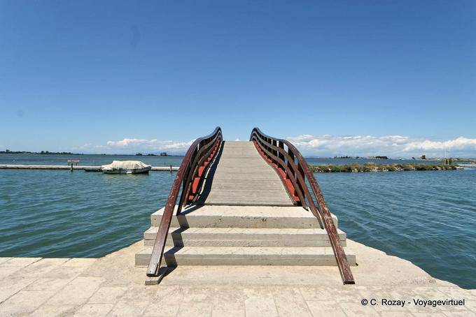 Levkas pedestrian bridge from Alekou Panagouli Lefkada - Greece