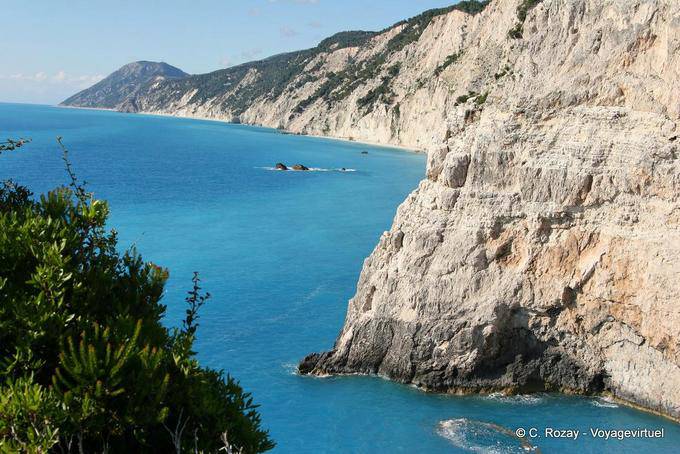 Coast and cliffs to Porto Katsiki Lefkada - Greece
