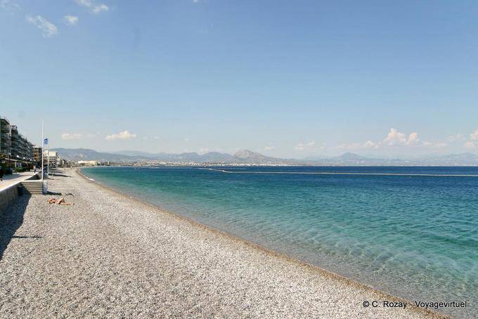 White sand beach of Loutraki - Greece