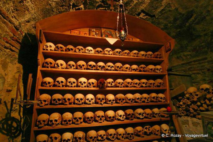 Ossuary monks Metamorphosis Sotiros Monastery, Meteora - Greece