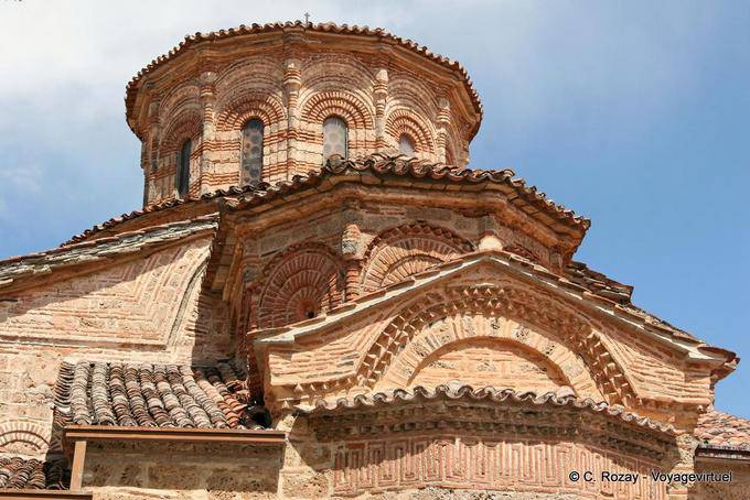 Exterior architecture of the church, Monastery of the Great Meteor - Greece