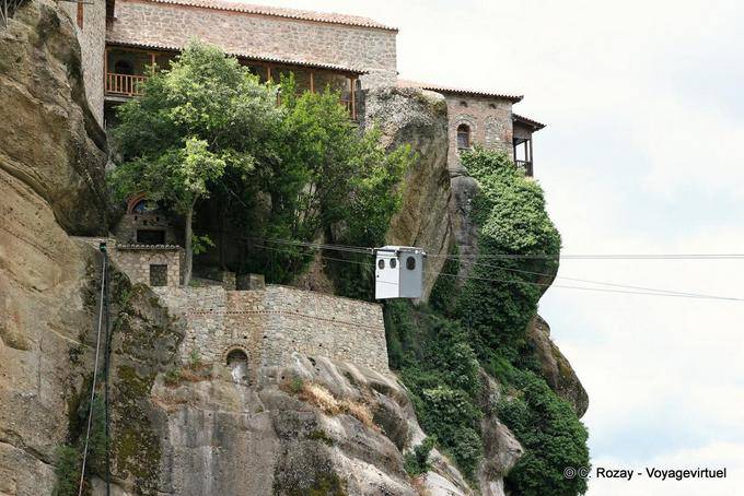 Cable Monastery Varlaam, Meteora - Greece