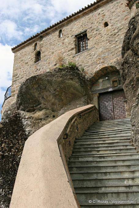 Stairs of entries, Varlaam monastery, Meteora - Greece
