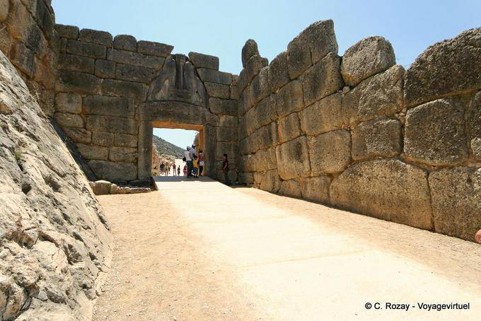 The Lion Gate and the Cyclopean walls, Mycenae - Greece