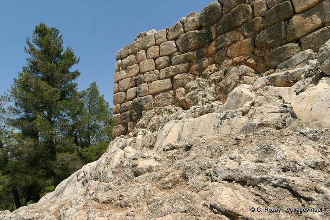 Elements of the Cyclopean walls, Mycenae - Greece