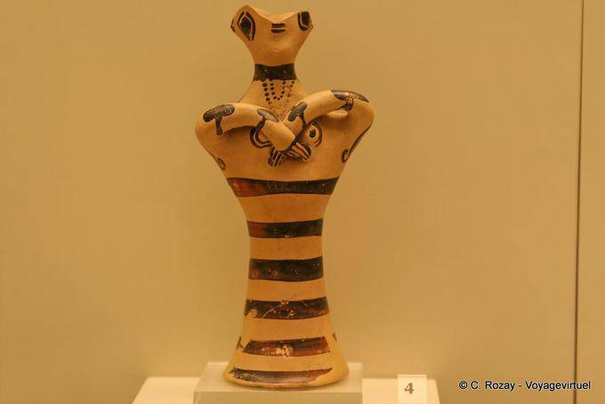 Terracotta figurine, Mycenae Museum - Greece