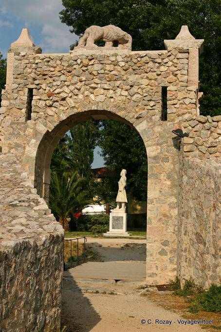 Continental Gateway with carved lion Nafplion - Greece