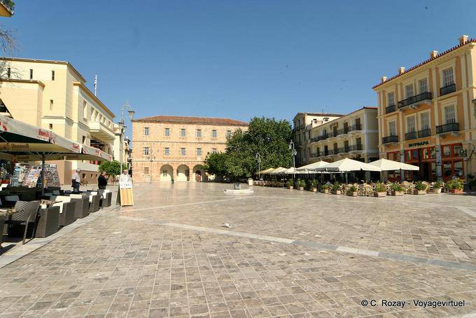 Constitution Square or plane trees, Nafplion - Greece